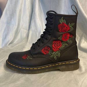 Dr Martens Rose Embroidered Boot